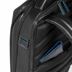 Piquadro Lederrucksäcke|Daypacks<Blue Square Daypack Leder 42 cm Laptopfach black