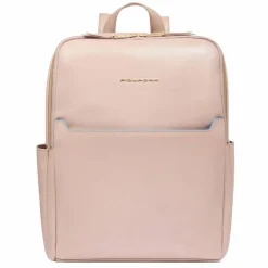 Piquadro Lederrucksäcke|Daypacks<Blue Square Daypack RFID Schutz Leder 37 cm Laptopfach pink