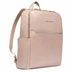 Piquadro Lederrucksäcke|Daypacks<Blue Square Daypack RFID Schutz Leder 37 cm Laptopfach pink