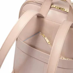 Piquadro Lederrucksäcke|Daypacks<Blue Square Daypack RFID Schutz Leder 37 cm Laptopfach pink