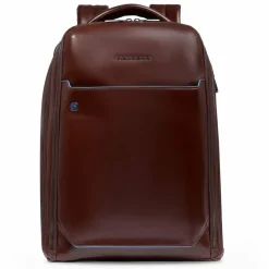 Piquadro Lederrucksäcke|Daypacks<Blue Square Daypack Leder 42 cm Laptopfach mahogany