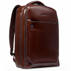Piquadro Lederrucksäcke|Daypacks<Blue Square Daypack Leder 42 cm Laptopfach mahogany