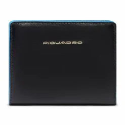 Damen Piquadro Blue Square Geldbörse RFID Schutz Leder 11 cm