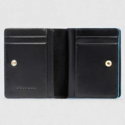 Damen Piquadro Blue Square Geldbörse RFID Schutz Leder 11 cm