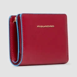 Sale Piquadro Blue Square Geldbörse RFID Schutz Leder 11 cm red