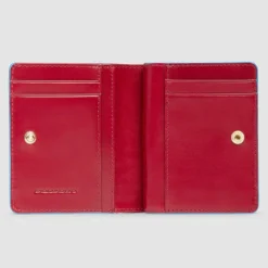 Sale Piquadro Blue Square Geldbörse RFID Schutz Leder 11 cm red