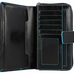Damen Piquadro Blue Square Geldbörse RFID Leder 17,5 cm