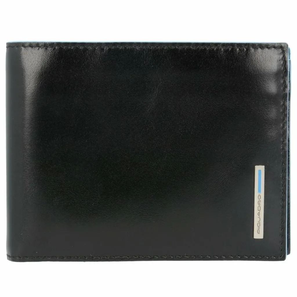 Piquadro Herrengeldbörsen Querformat<Blue Square Geldbörse Leder 12,5 cm black