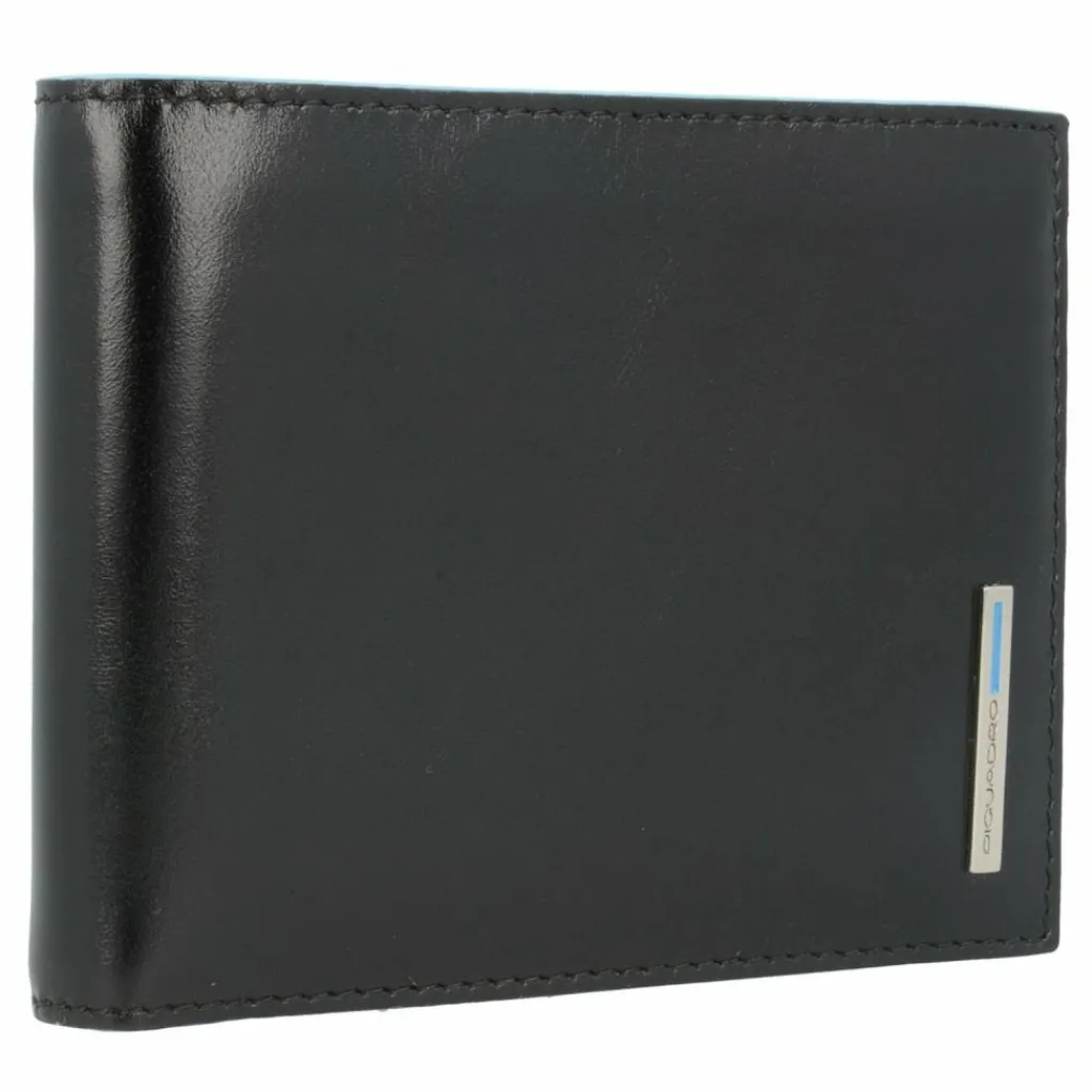 Piquadro Herrengeldbörsen Querformat<Blue Square Geldbörse Leder 12,5 cm black