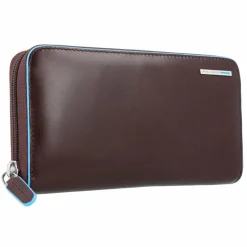 Outlet Piquadro Blue Square Geldbörse RFID Leder 19 cm mahogany