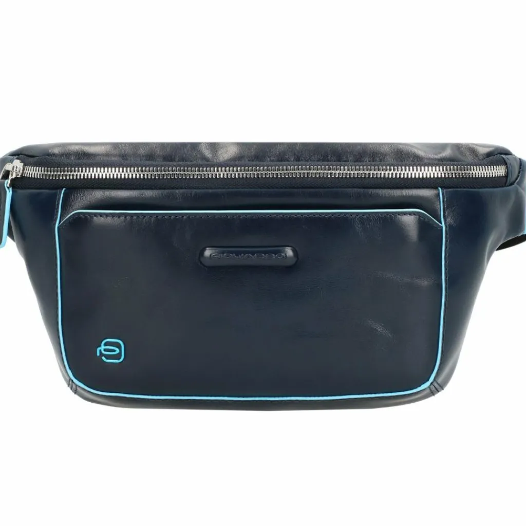 Sale Piquadro Square Gürteltasche Leder 29 cm blue