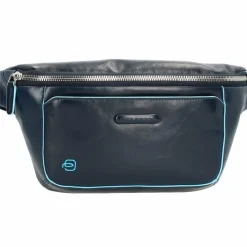 Sale Piquadro Square Gürteltasche Leder 29 cm blue