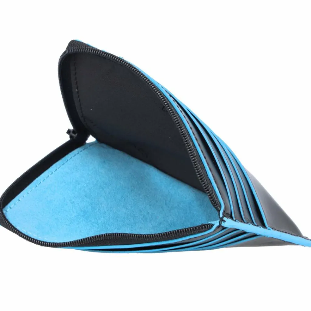 Clearance Piquadro Blue Square Kreditkartenetui RFID Leder 12 cm black