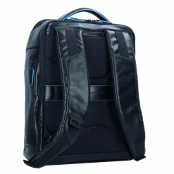 Piquadro Blue Square Revamp Business-Rucksack Leder 41 cm Laptopfach night blue
