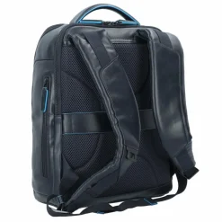 Piquadro Blue Square Revamp Business-Rucksack Leder 37 cm Laptopfach night blue