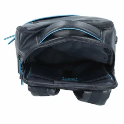 Piquadro Blue Square Revamp Business-Rucksack Leder 37 cm Laptopfach night blue