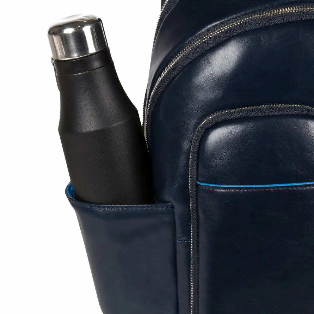 Piquadro Lederrucksäcke|Daypacks<Square Revamp Rucksack RFID Leder 39 cm Laptopfach blue