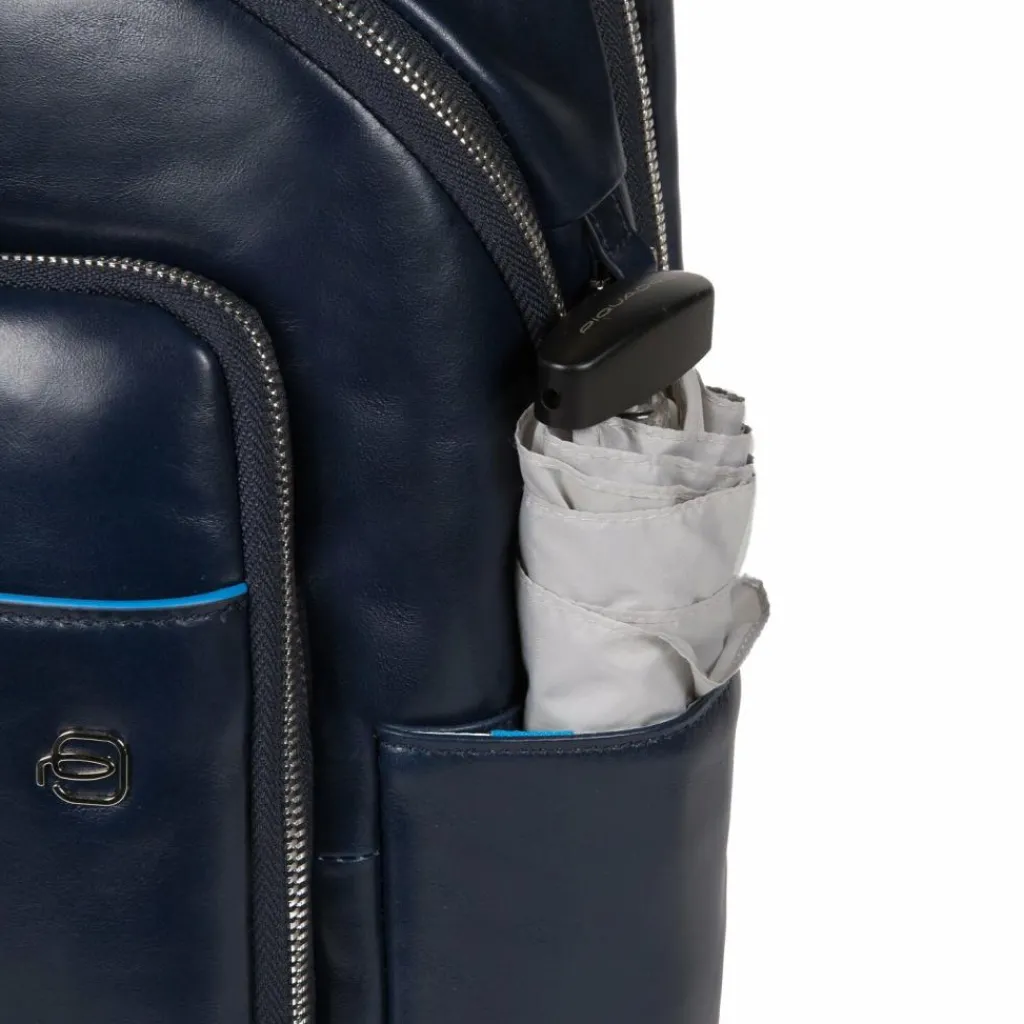 Piquadro Lederrucksäcke|Daypacks<Square Revamp Rucksack RFID Leder 39 cm Laptopfach blue