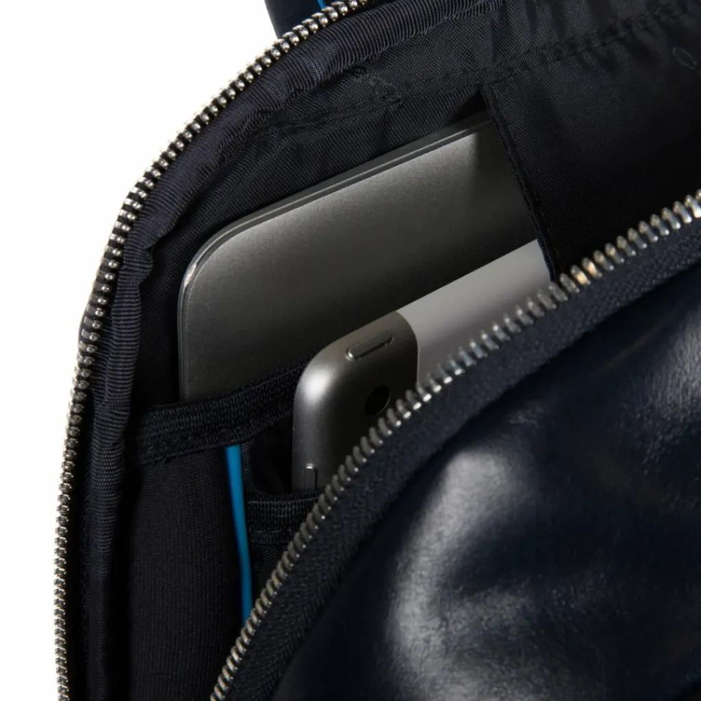 Piquadro Lederrucksäcke|Daypacks<Square Revamp Rucksack RFID Leder 39 cm Laptopfach blue