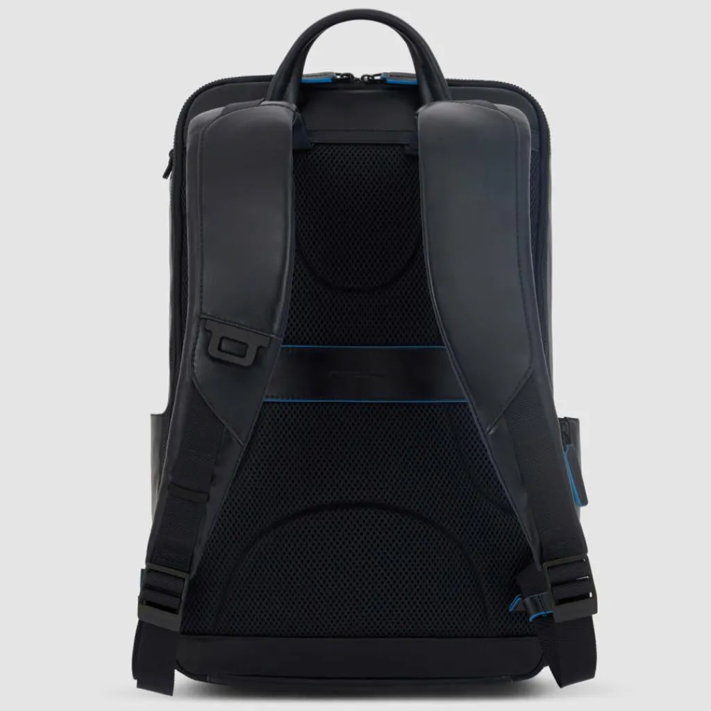 Piquadro Square Revamp Business-Rucksack RFID Schutz Leder 43 cm Laptopfach