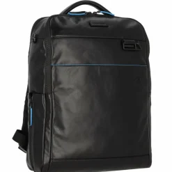 Piquadro Lederrucksäcke|Business-Rucksäcke<Blue Square Revamp Business-Rucksack Leder 41 cm Laptopfach black
