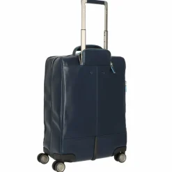 Piquadro Weichgepäck Kabinengepäck|4-Rollen Kabinentrolleys<Blue Square 4-Rollen Kabinentrolley Leder 55 cm Laptopfach night blue