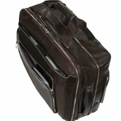 Piquadro Blue Square 2-Rollen Businesstrolley Leder 51 cm Laptopfach