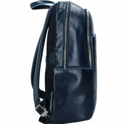 Piquadro Square Rucksack Leder 43 cm Laptopfach blue