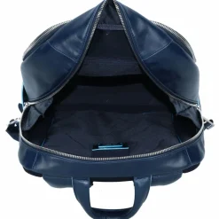 Piquadro Square Rucksack Leder 43 cm Laptopfach blue