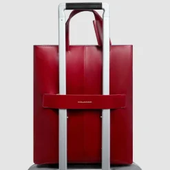 Piquadro Blue Square Schultertasche RFID Schutz Leder 30 cm Laptopfach