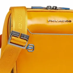 Piquadro Umhängetaschen<Blue Square Umhängetasche Leder 21 cm mustard