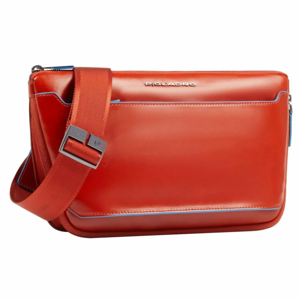 Piquadro Blue Square Umhängetasche Leder 30 cm