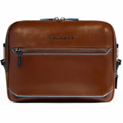 Piquadro Umhängetaschen<Blue Square Umhängetasche RFID Schutz Leder 25 cm brown