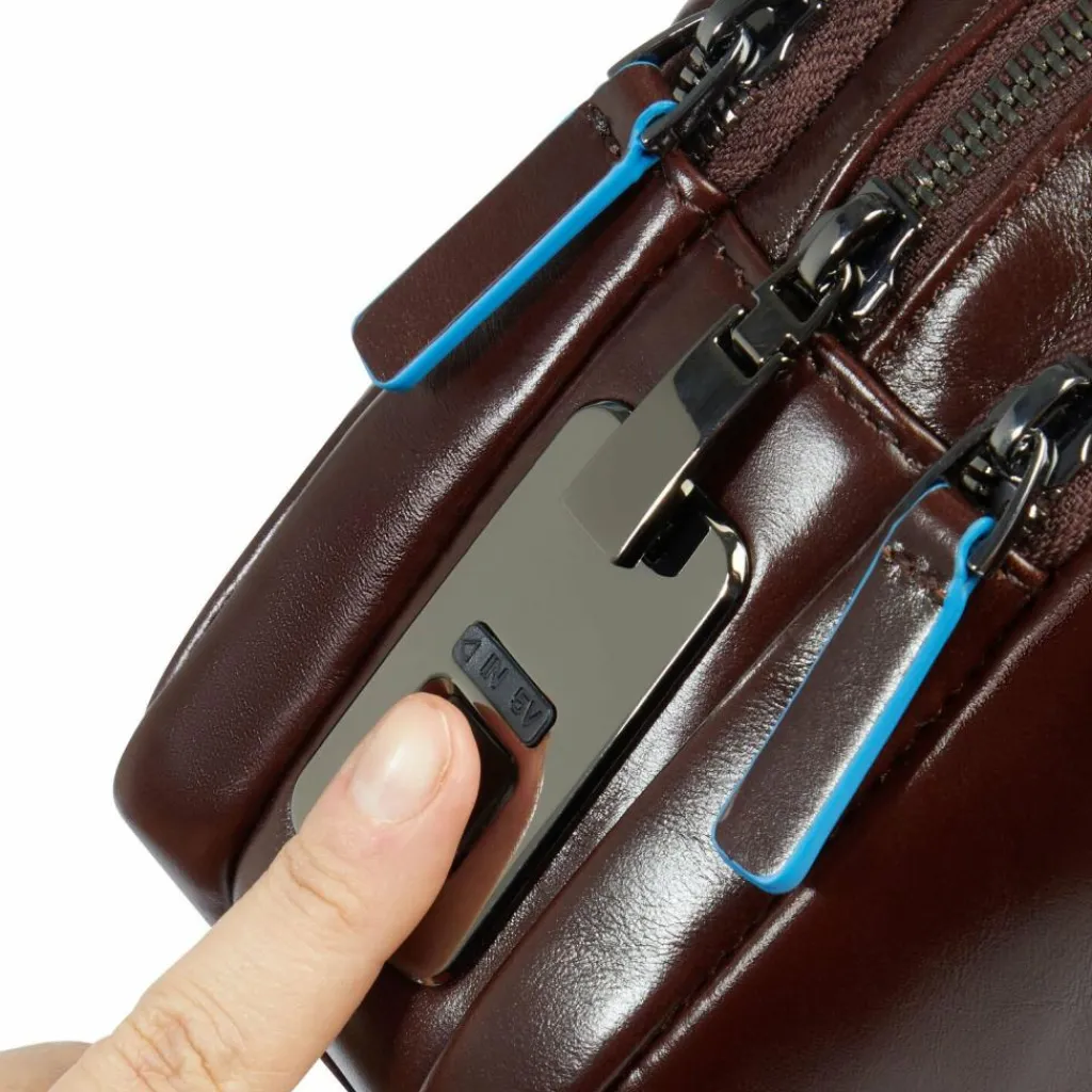 Piquadro Blue Square Umhängetasche Leder 23 cm