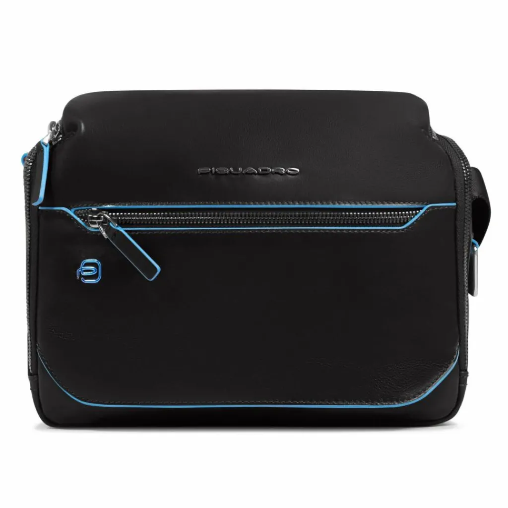 Best Piquadro Blue Square Umhängetasche Leder 27 cm black