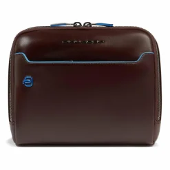 Piquadro Blue Square Umhängetasche Leder 21 cm mahogany