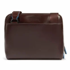 Piquadro Blue Square Umhängetasche Leder 21 cm mahogany
