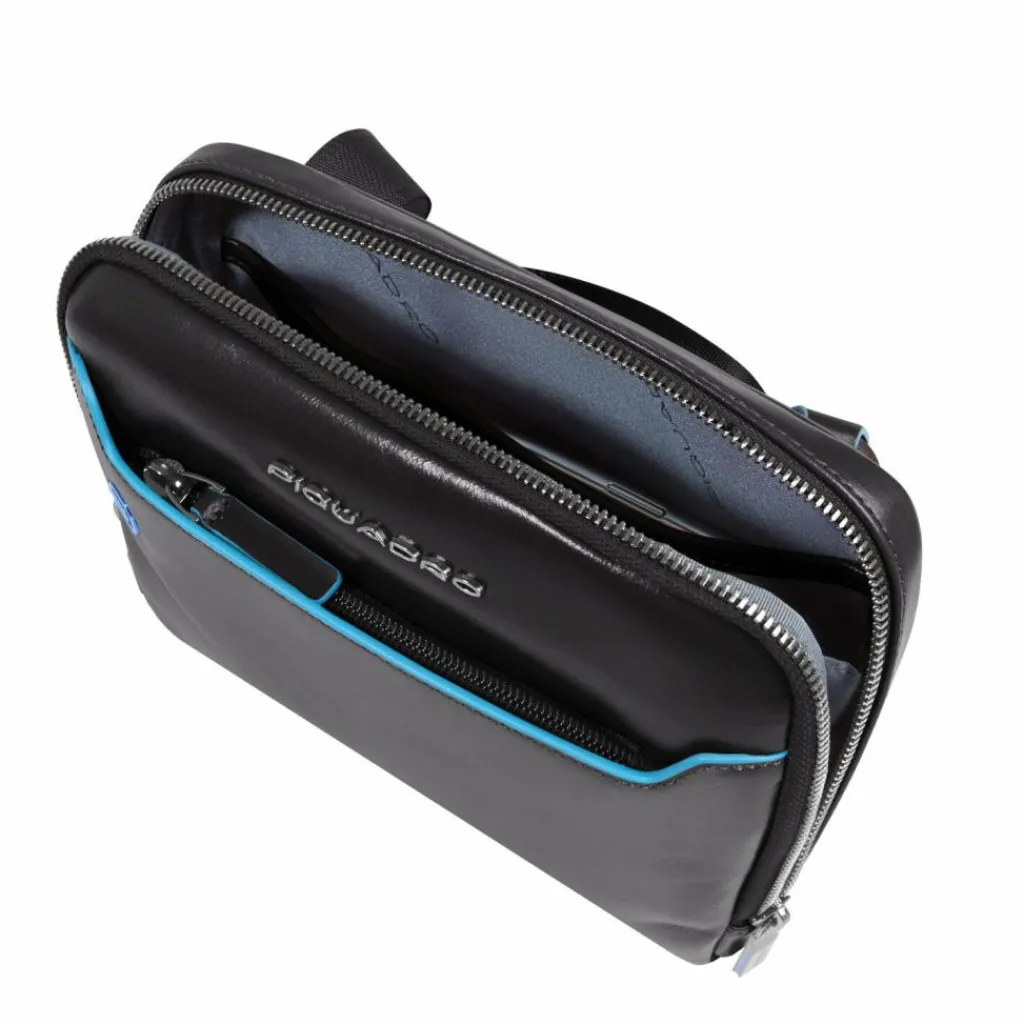 Piquadro Blue Square Umhängetasche Leder 21 cm