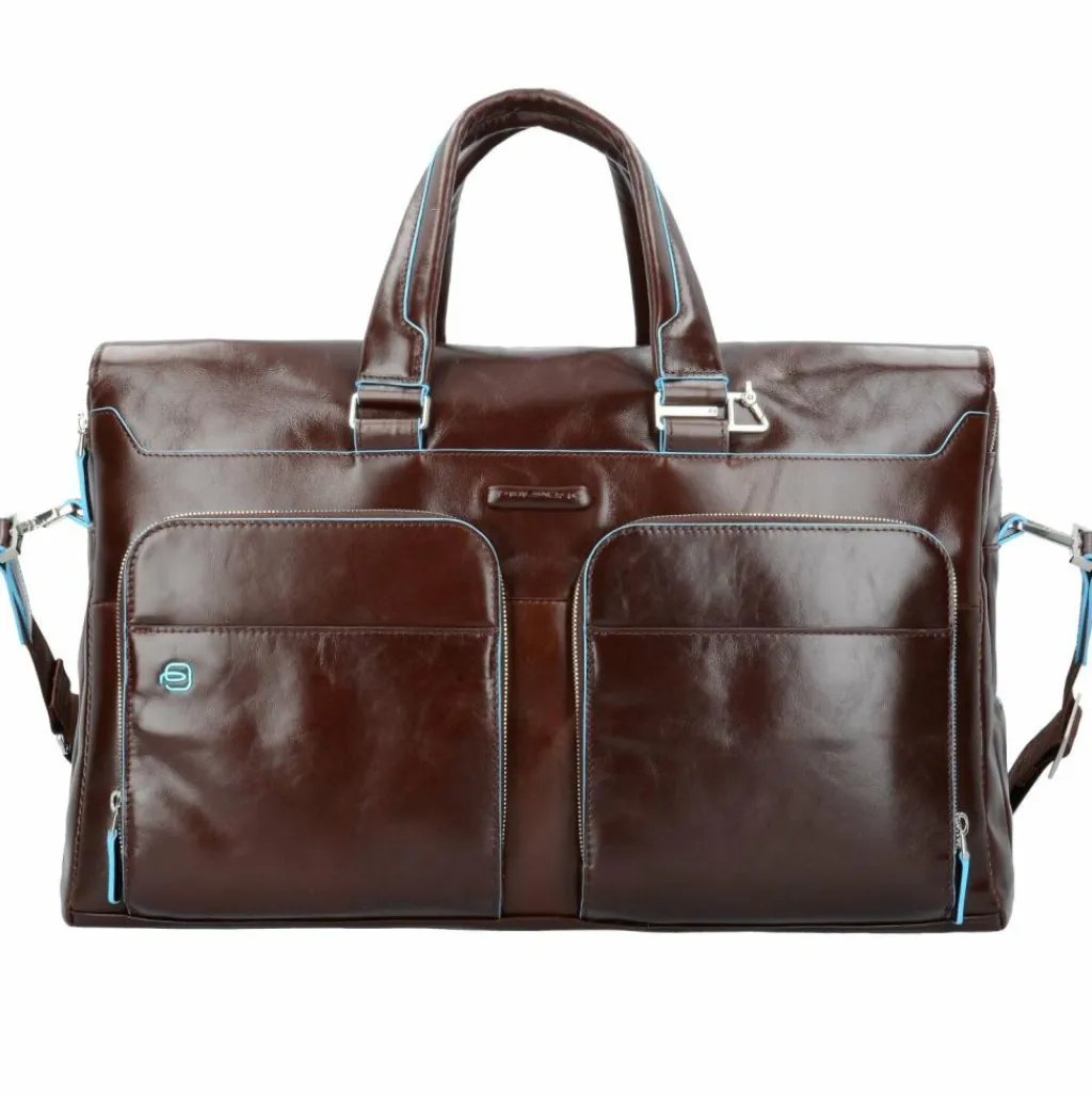 Piquadro Blue Square Weekender Reisetasche Leder 47 cm Laptopfach