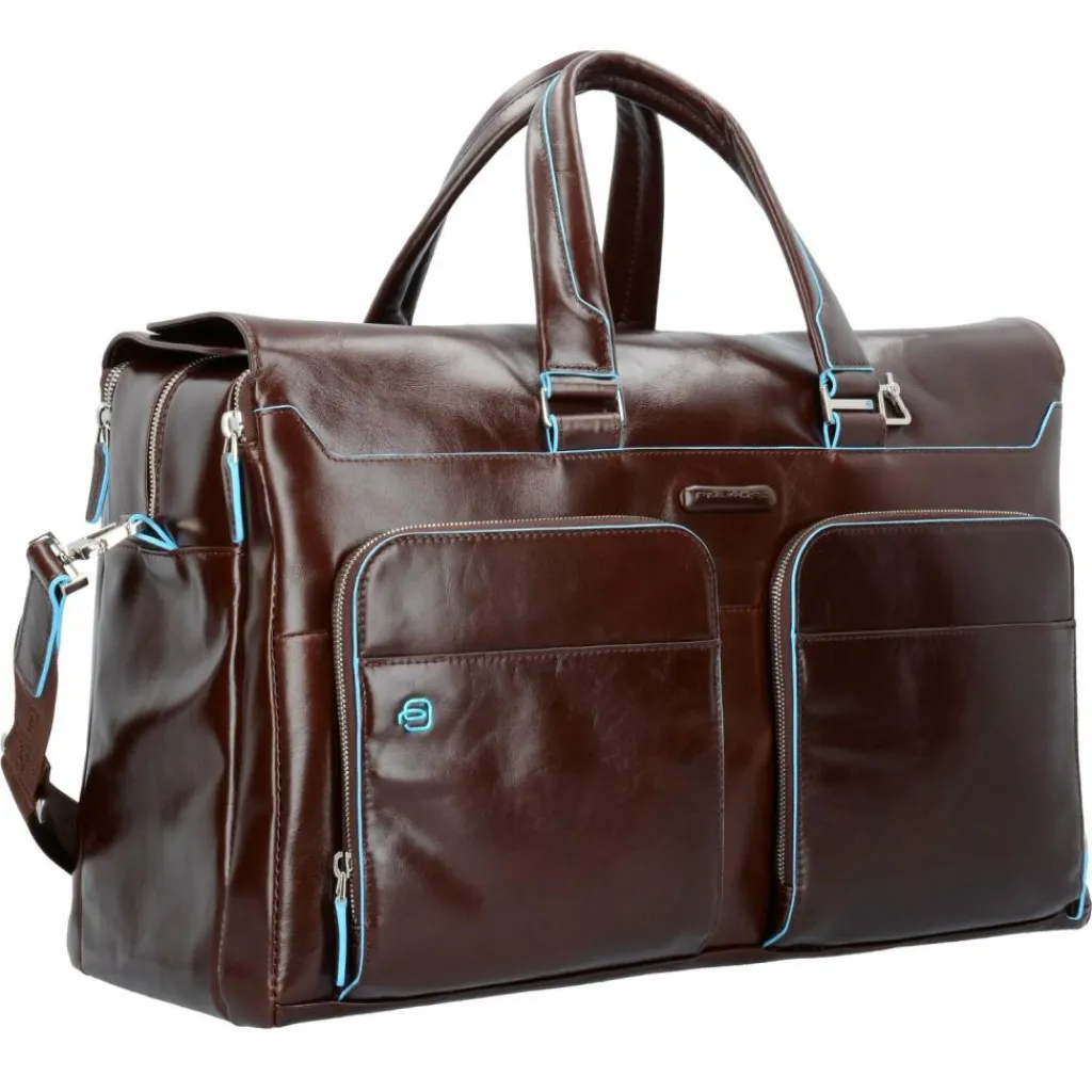 Piquadro Blue Square Weekender Reisetasche Leder 47 cm Laptopfach
