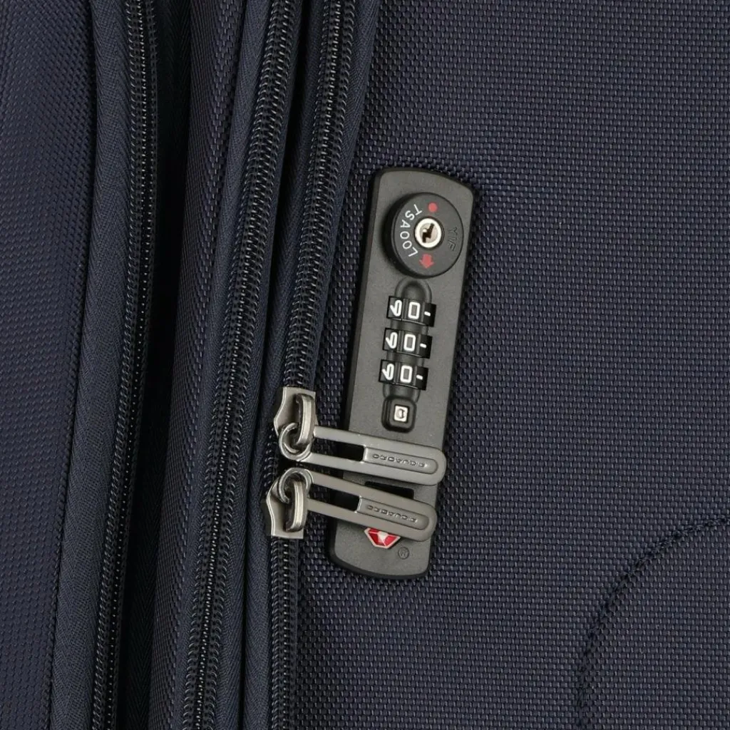 Piquadro Weichgepäck|4-Rollen Koffer<Brief 4 Rollen Trolley 78 cm mit Dehnfalte blue