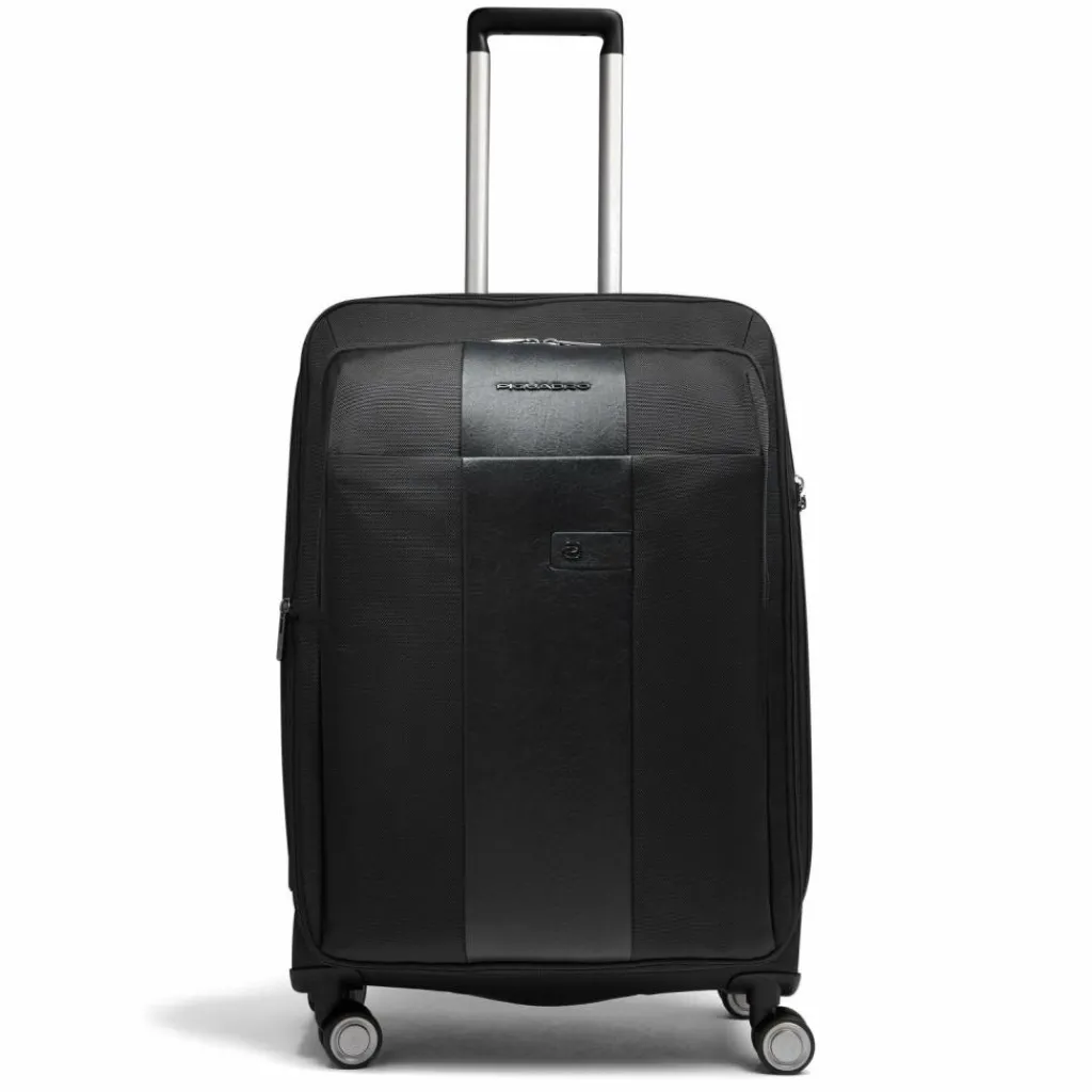Discount Piquadro Brief 4 Rollen Trolley 68 cm mit Dehnfalte black