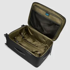 Discount Piquadro Brief 4 Rollen Trolley 68 cm mit Dehnfalte black