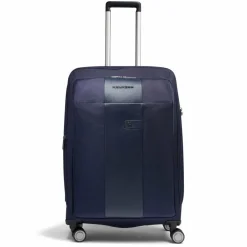 Piquadro Weichgepäck|4-Rollen Koffer<Brief 4 Rollen Trolley 68 cm mit Dehnfalte blue