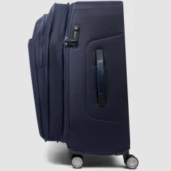 Piquadro Weichgepäck|4-Rollen Koffer<Brief 4 Rollen Trolley 68 cm mit Dehnfalte blue