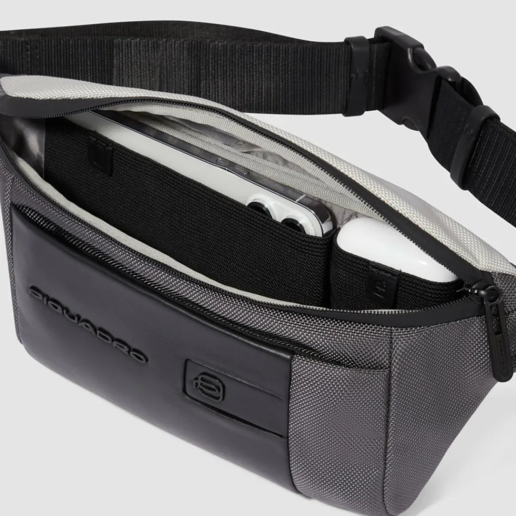 Outlet Piquadro Brief 2 Special Gürteltasche RFID Schutz 32 cm graphite-black