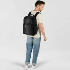 Piquadro Brief Reiserucksack Leder 43 cm laptopfach