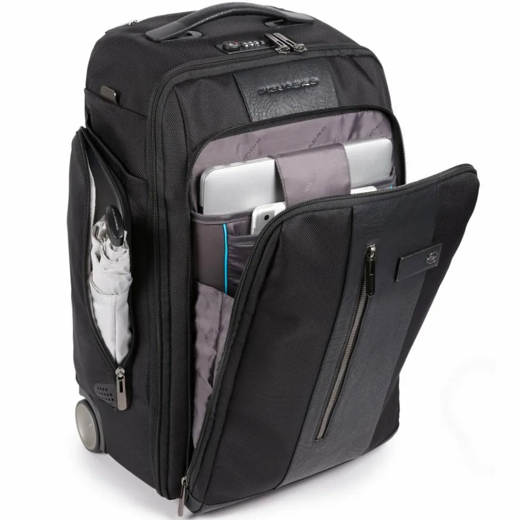 Piquadro Brief 2-Rollen Rucksacktrolley 53 cm Laptopfach