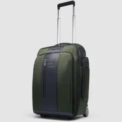 Piquadro Rucksack-Trolleys|Business-Rucksäcke<Brief 2-Rollen Rucksacktrolley 53 cm Laptopfach green
