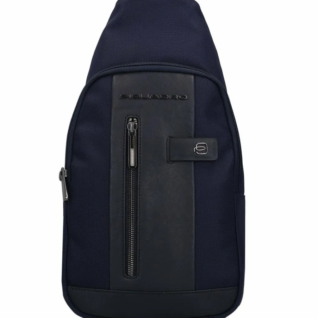 Clearance Piquadro Brief Umhängetasche 37 cm blue